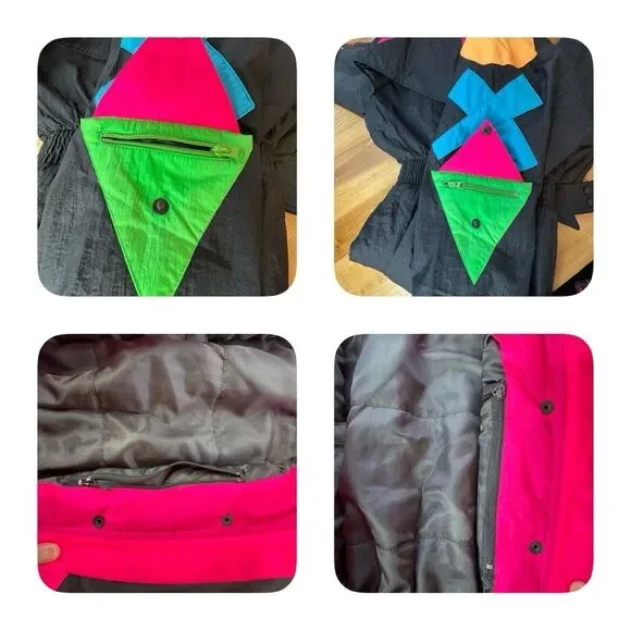 OBERMEYER 80’s 90’s Neon Escapade Snow Suit Size 4 - Picture 15 of 17